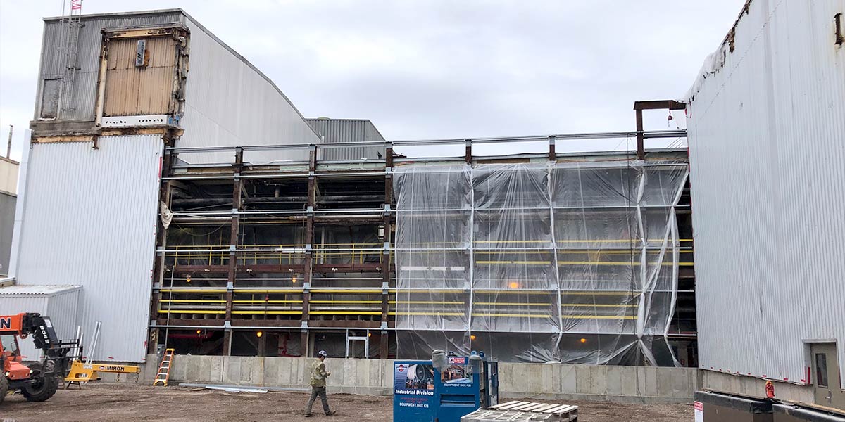 Building being sided