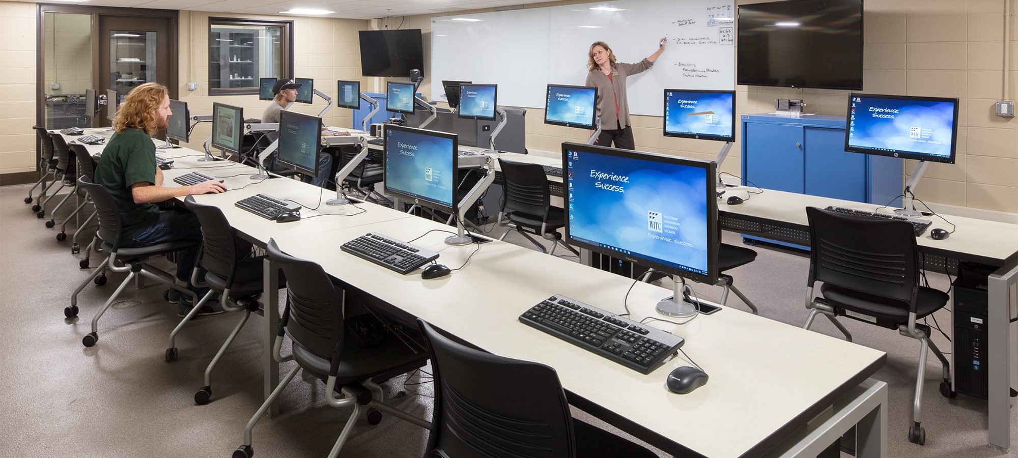 Classroom with computers