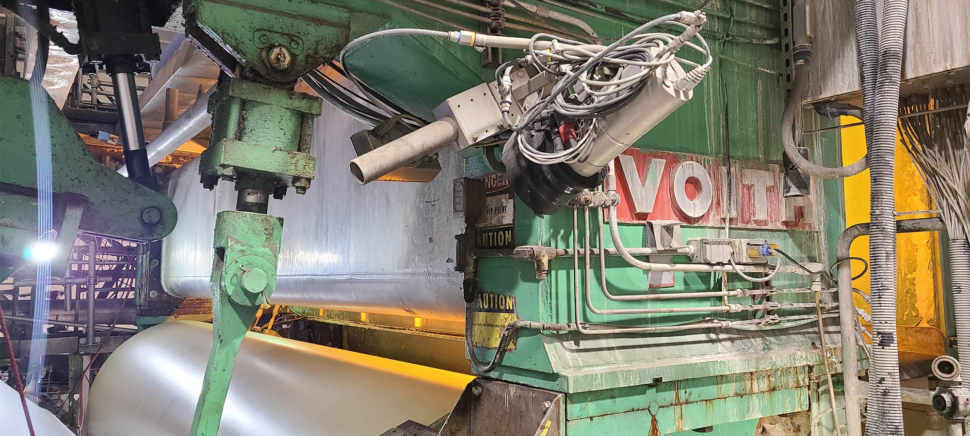 Camera on paper mill