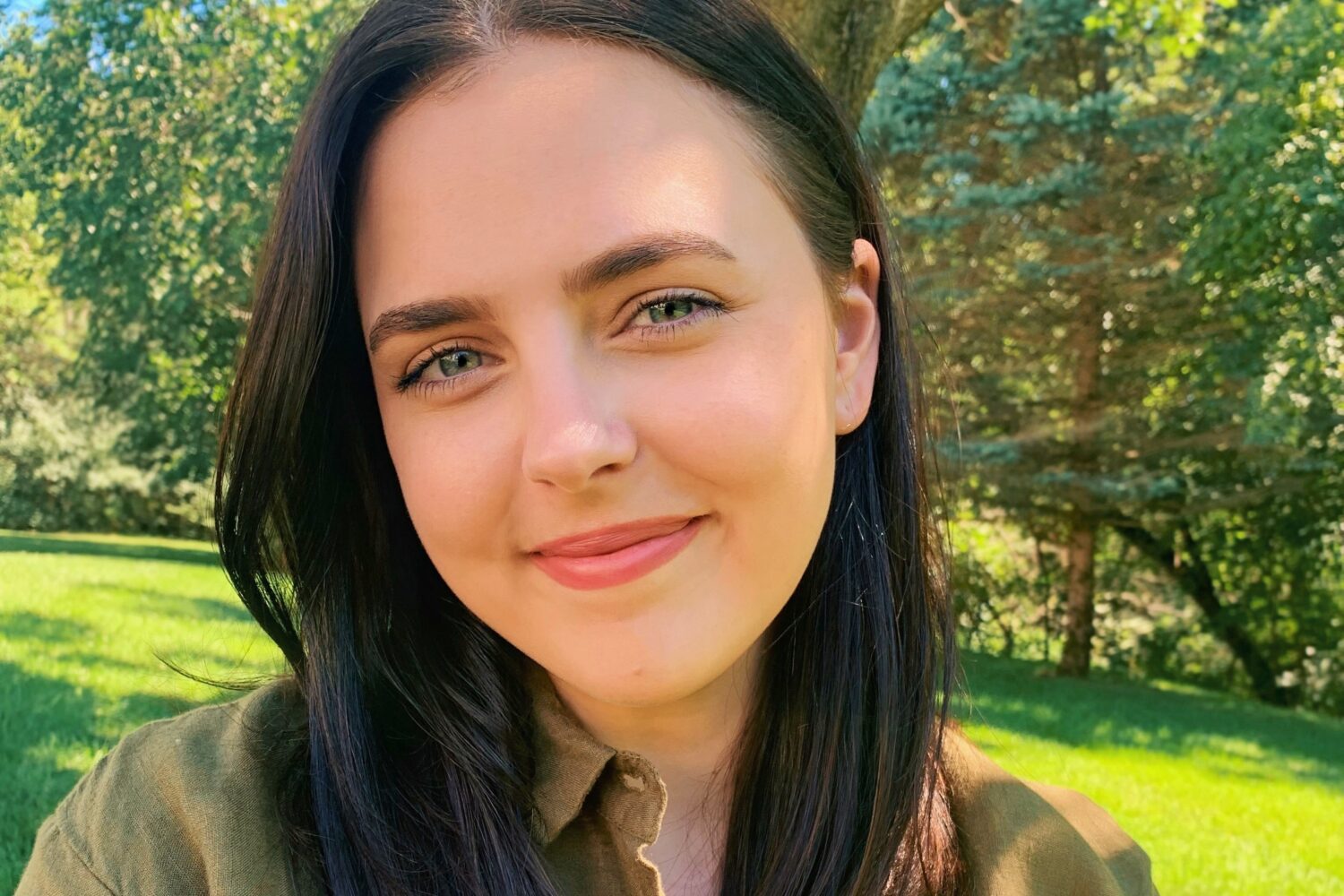 Woman smiling