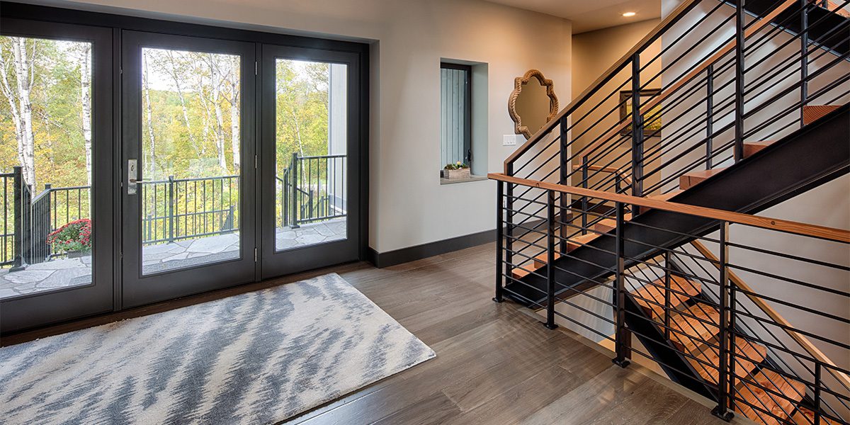 Staircase inside house