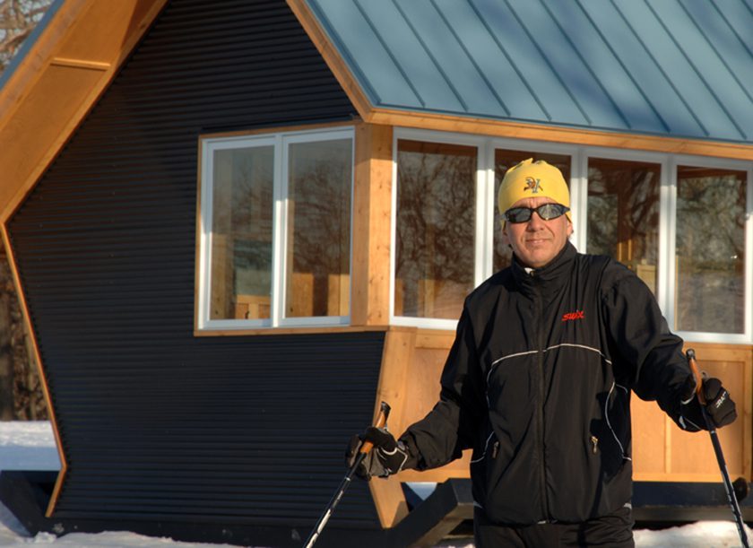 Rick Carter, skiing