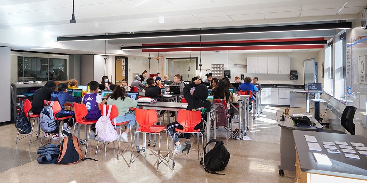 Students in classroom