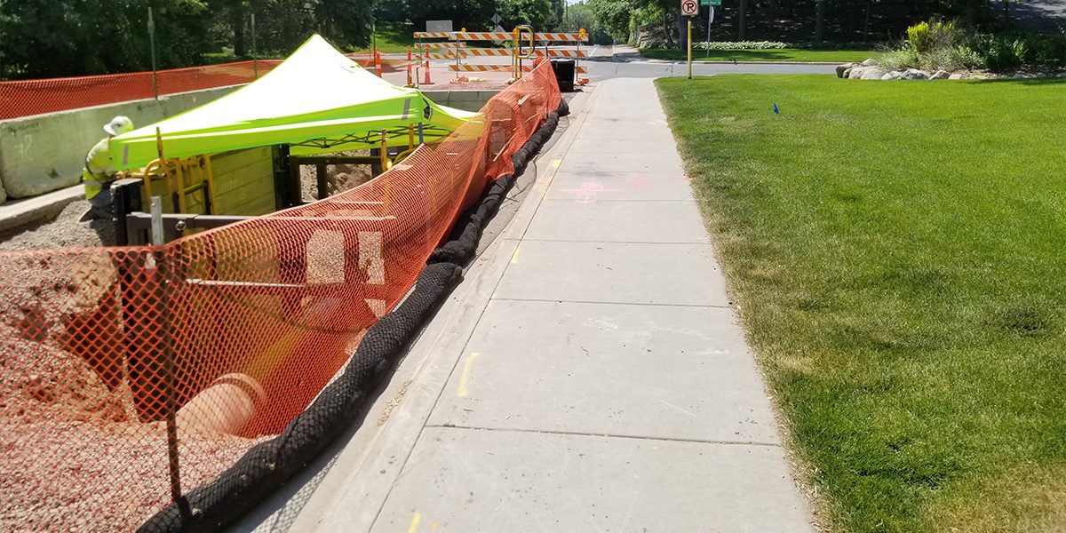 Natural Gas Pipeline Installation in Residential Area