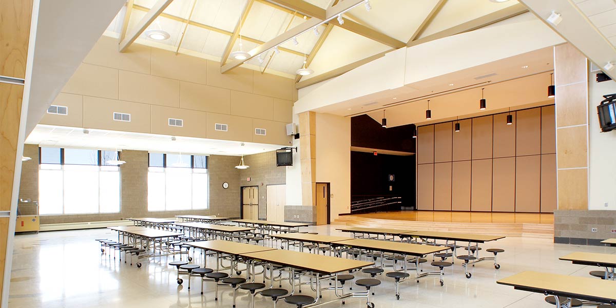 Cafeteria and stage