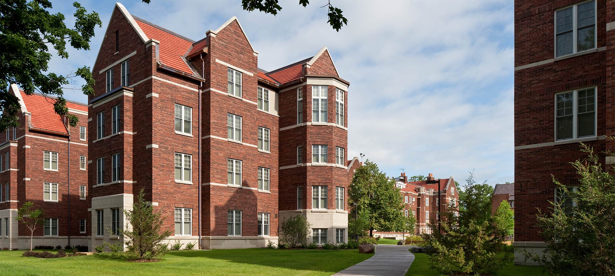 Building and sidewalk
