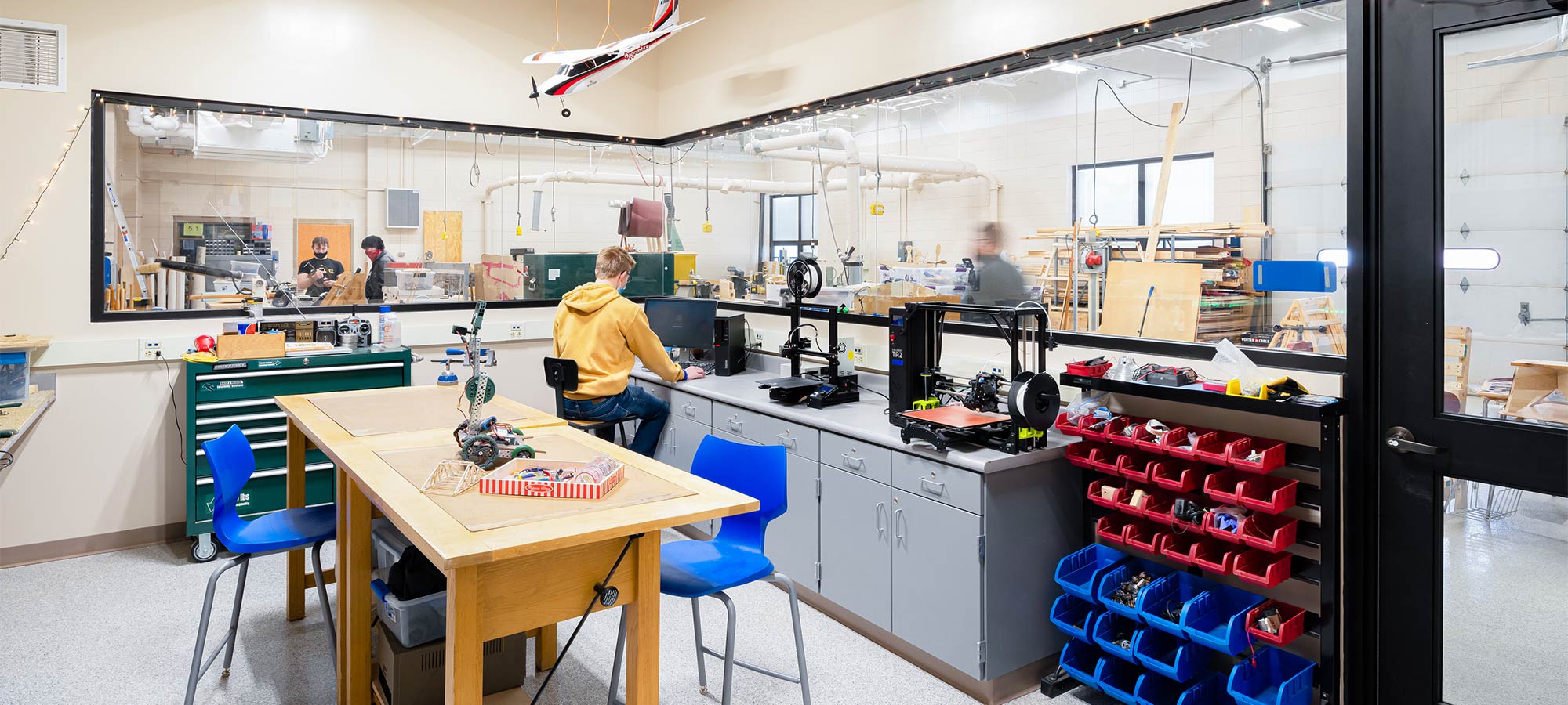 Shell Lake tech ed classroom