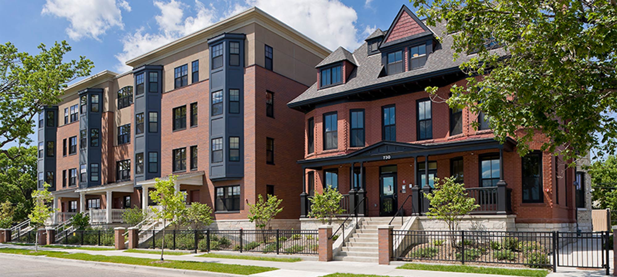 Apartment building exterior